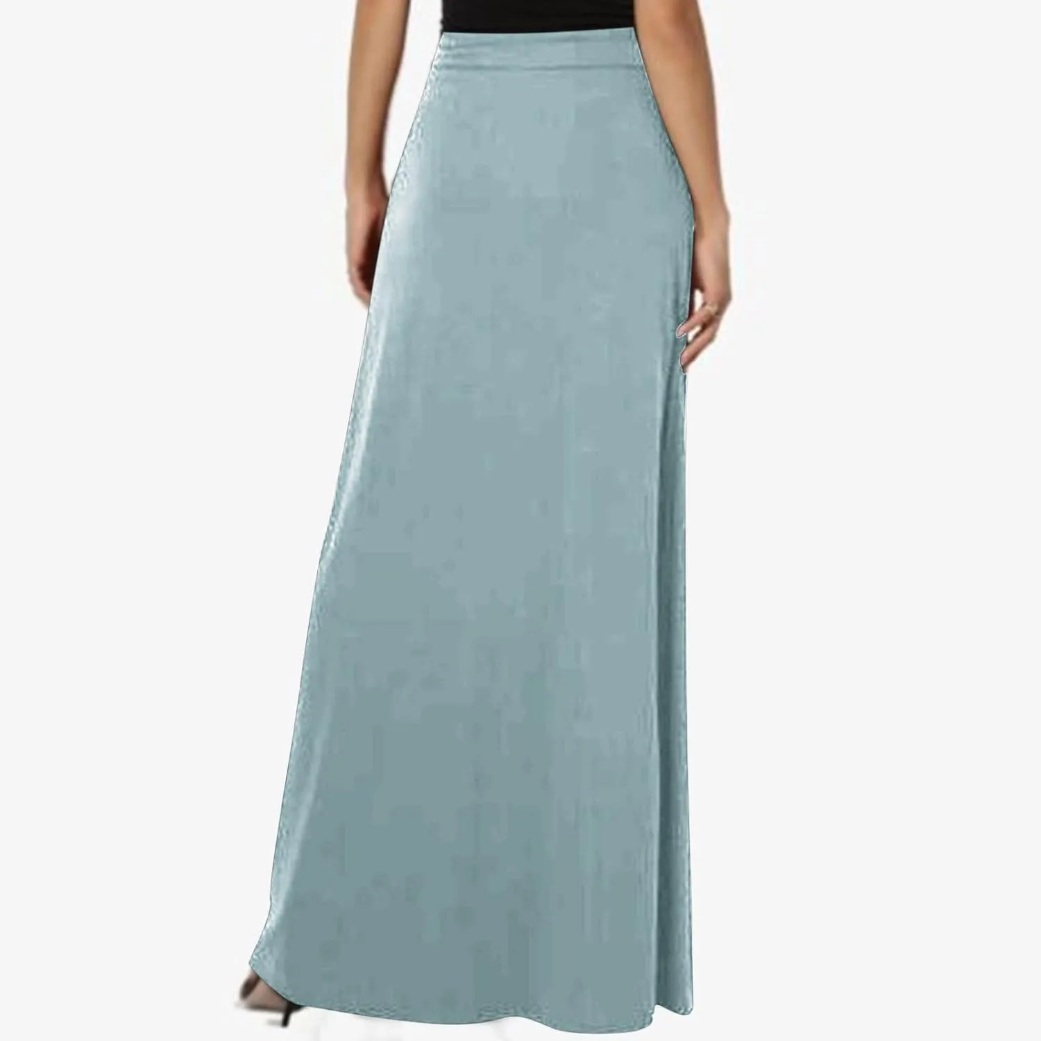 Maxi Skirt for Women 2025 Summer High Waisted Long Flare A-Line Skirt Maxi Dress Casual Long Skirt Ankle Length Skirt
