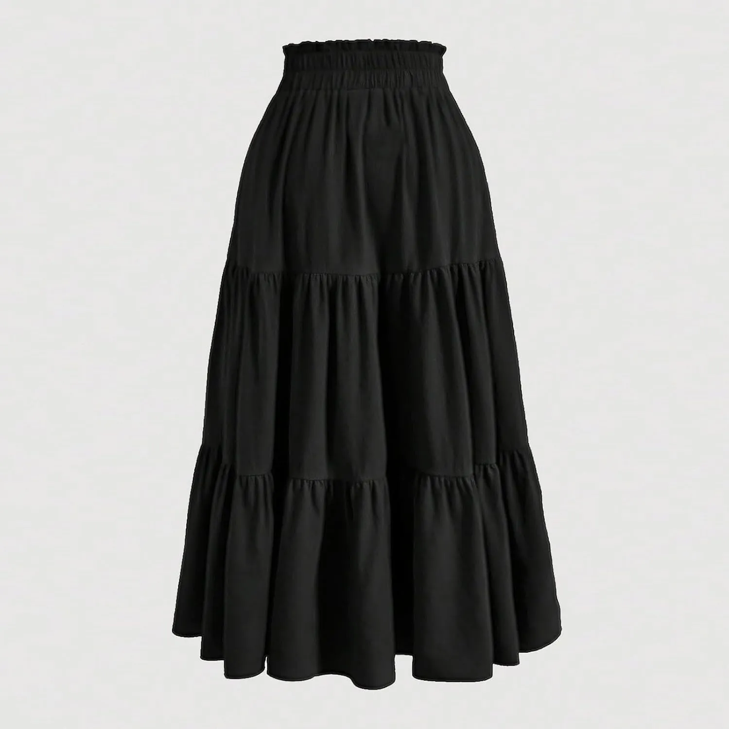 Maxi Skirts for Women 2025 Summer Fashion Flowy Pleated Long Skirt Casual Boho High Waisted Drawstring A Line Skirts