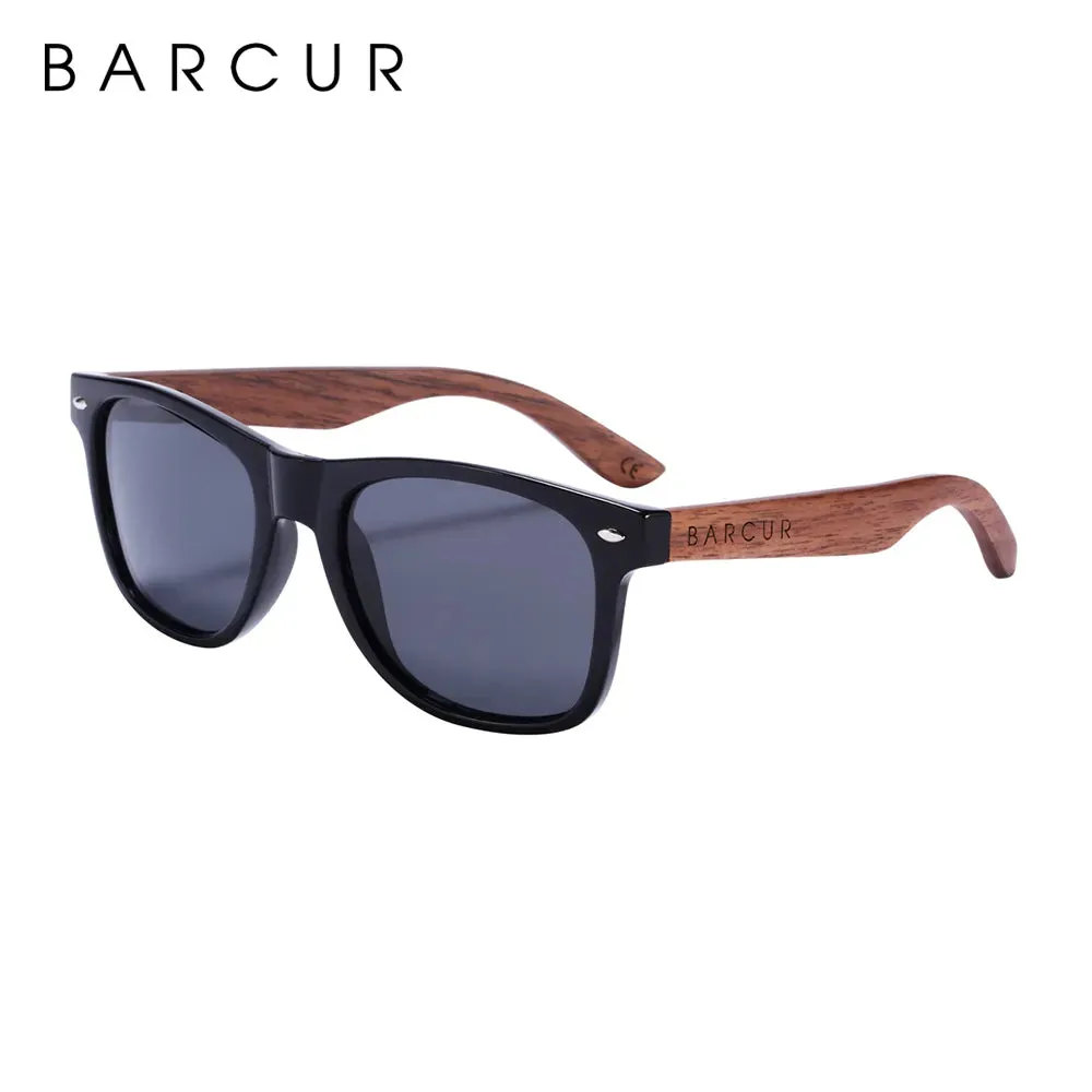 Men UV400 Black Walnut Wood Sunglasses