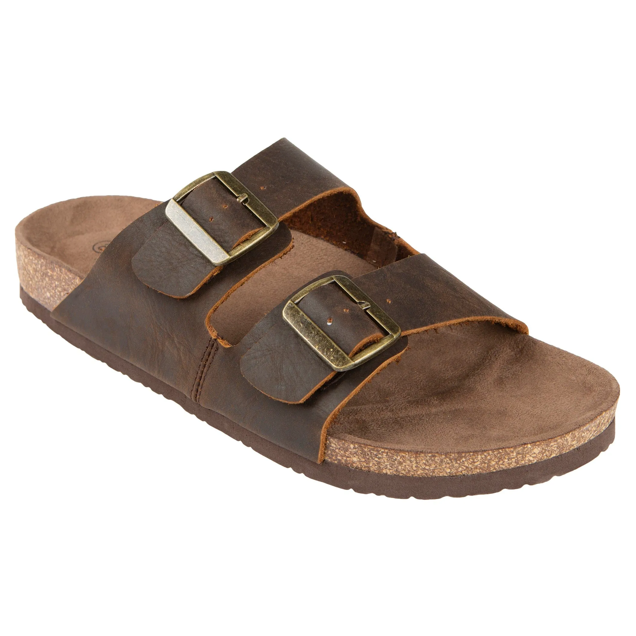 Men's Raegan Leather Strap Cork Sandal