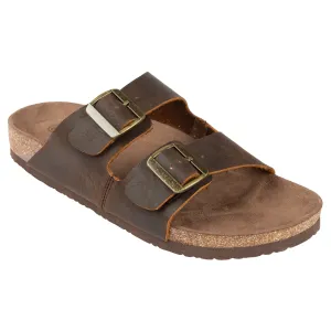 Men's Raegan Leather Strap Cork Sandal