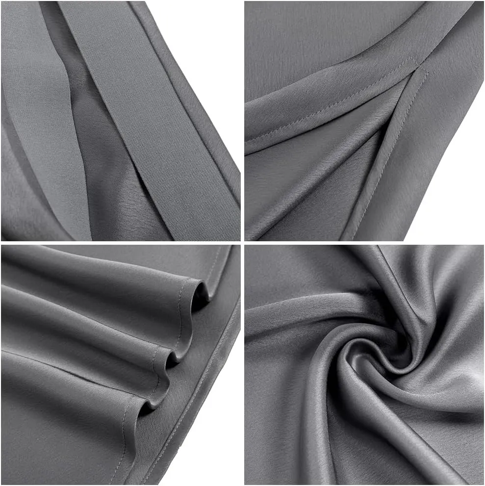 Midi Satin Skirts for Women with Slit Silk Skirts for Women High Waist Silky Side Split Party Flared Casual A Line Midi Skirt
