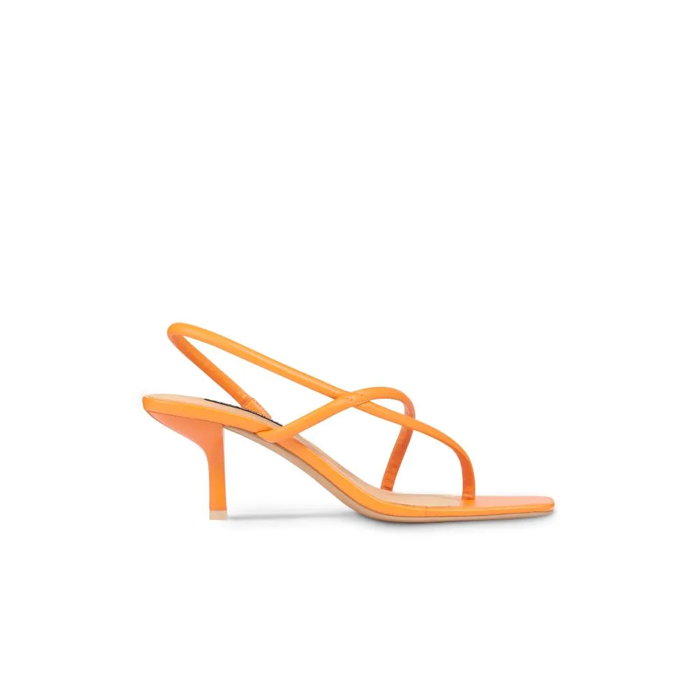 Mietta Sandal Orange Leather