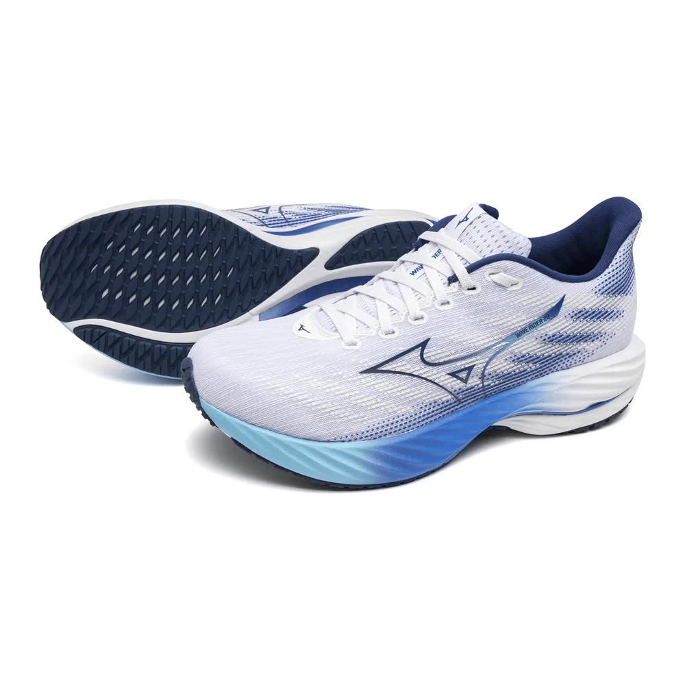 Mizuno Wave Rider 28 AW24 Women's - White/Mugen Blue/River Blue
