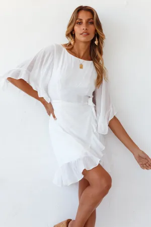 Moon Cycles Dress White