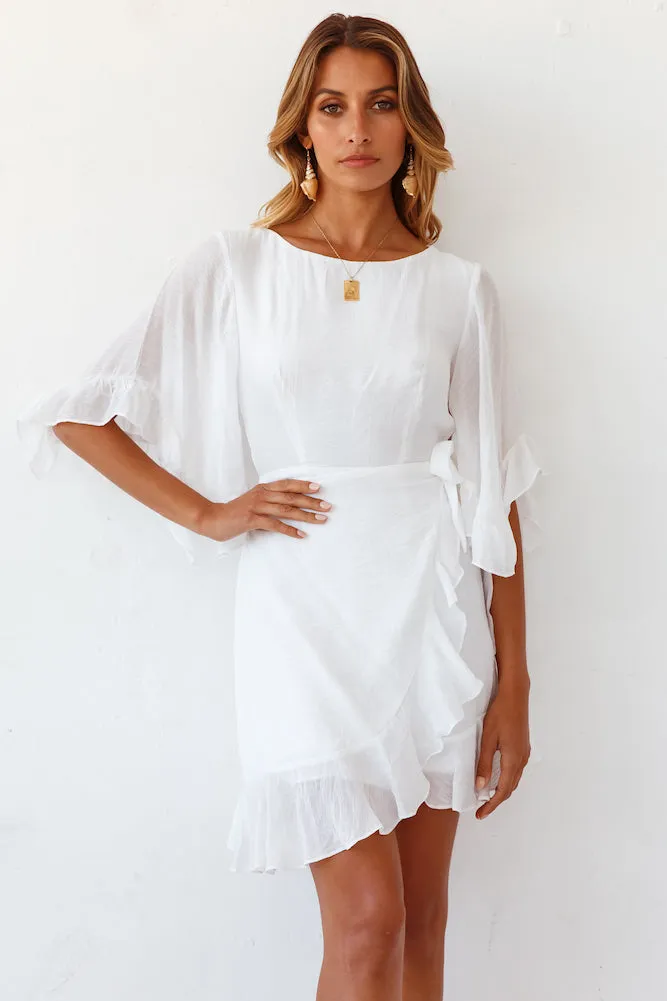Moon Cycles Dress White