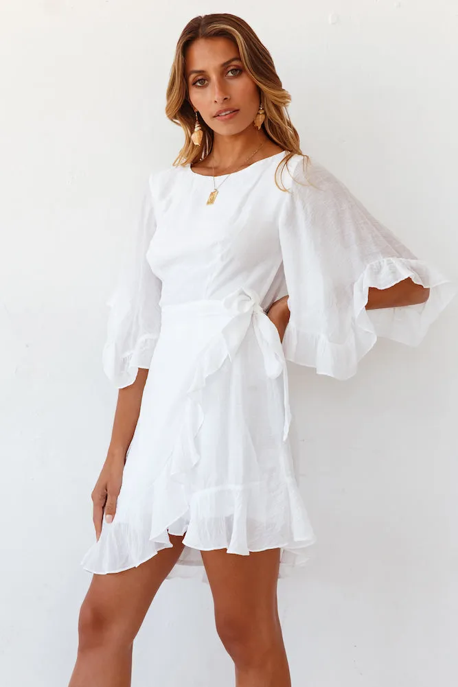 Moon Cycles Dress White