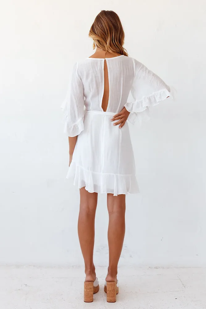 Moon Cycles Dress White