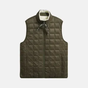 Mountain Hi Neck Down Vest Olive X Ivory