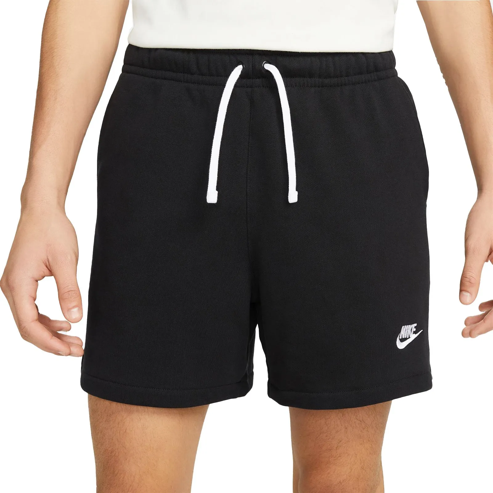 NIKE MENS CLUB FLEECE FRENCH TERRY FLOW SHORTS