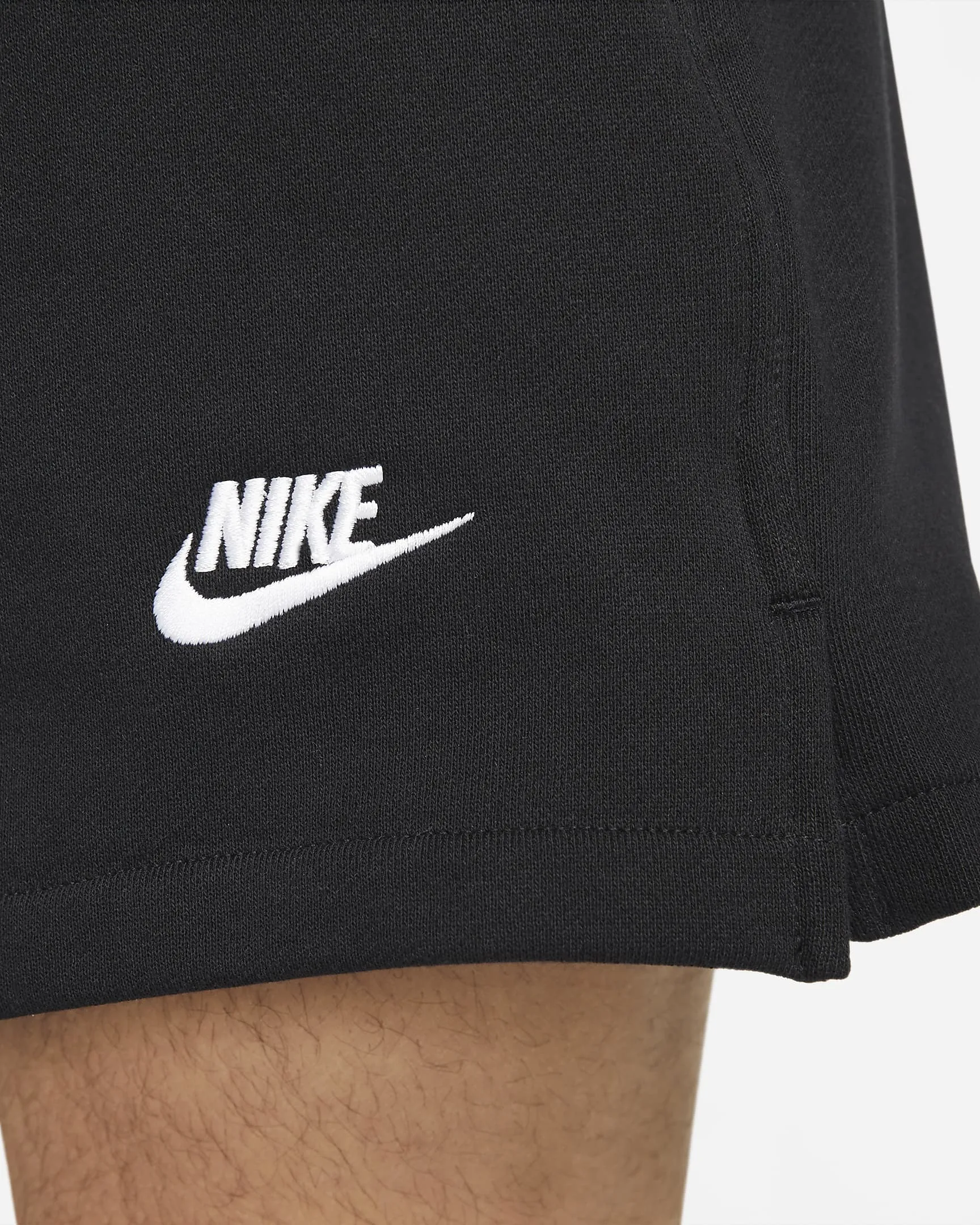 NIKE MENS CLUB FLEECE FRENCH TERRY FLOW SHORTS