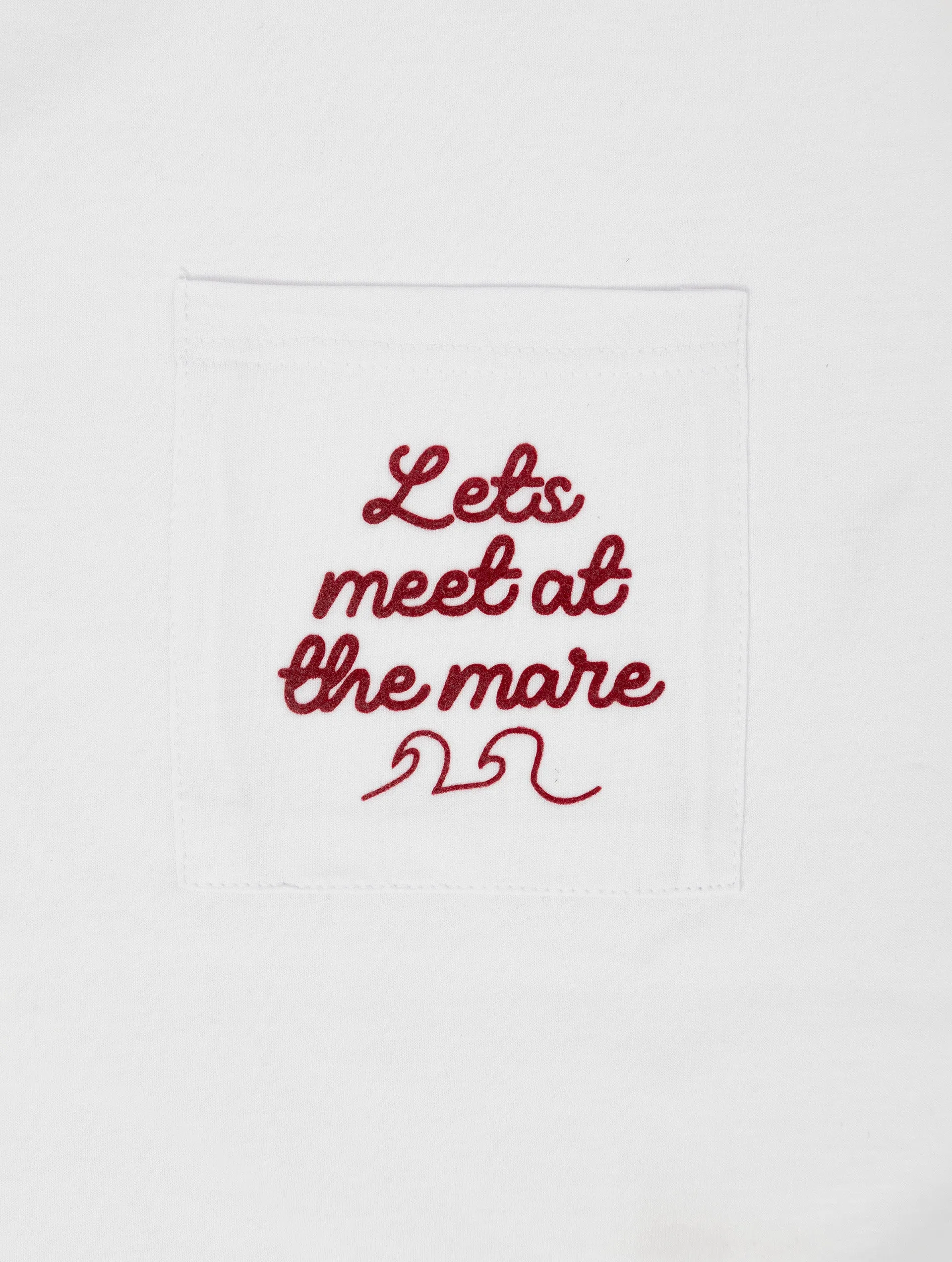 NOHOW LMTD MARE T-SHIRT IN WHITE