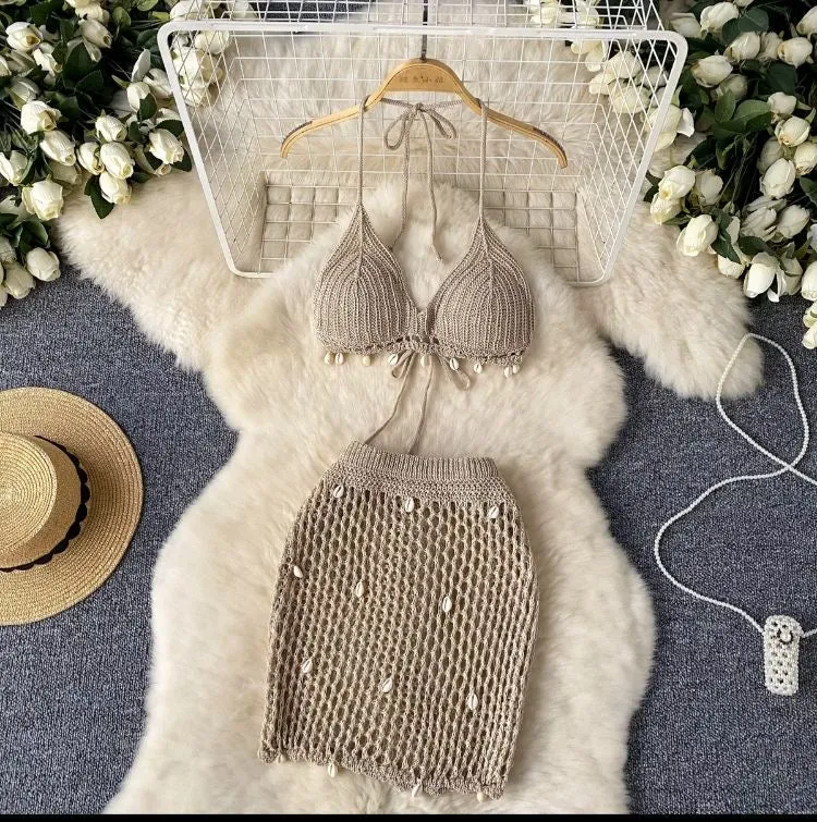 Ocean Shell Crochet Set