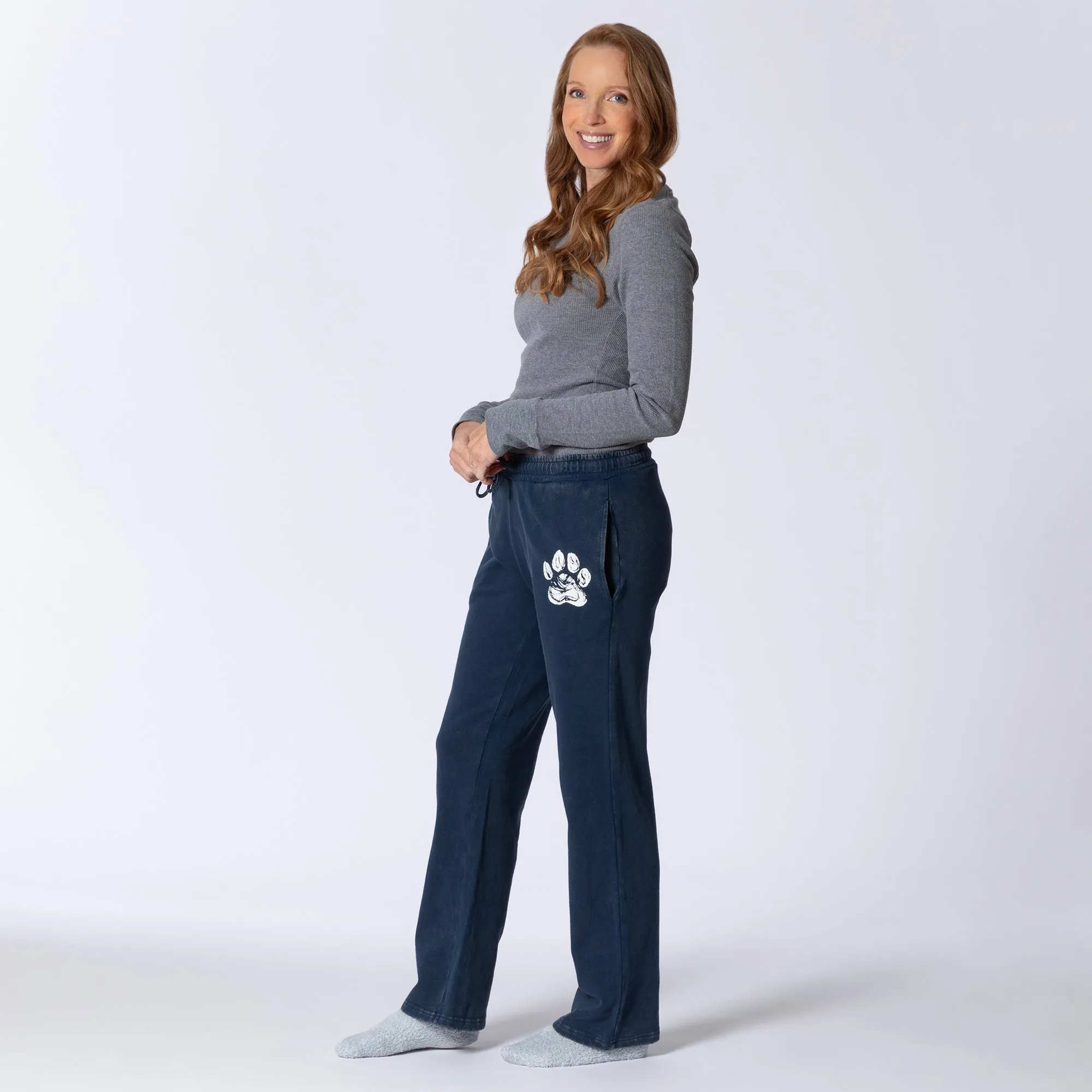 Paw Mineral Wash Straight Leg Sweatpants