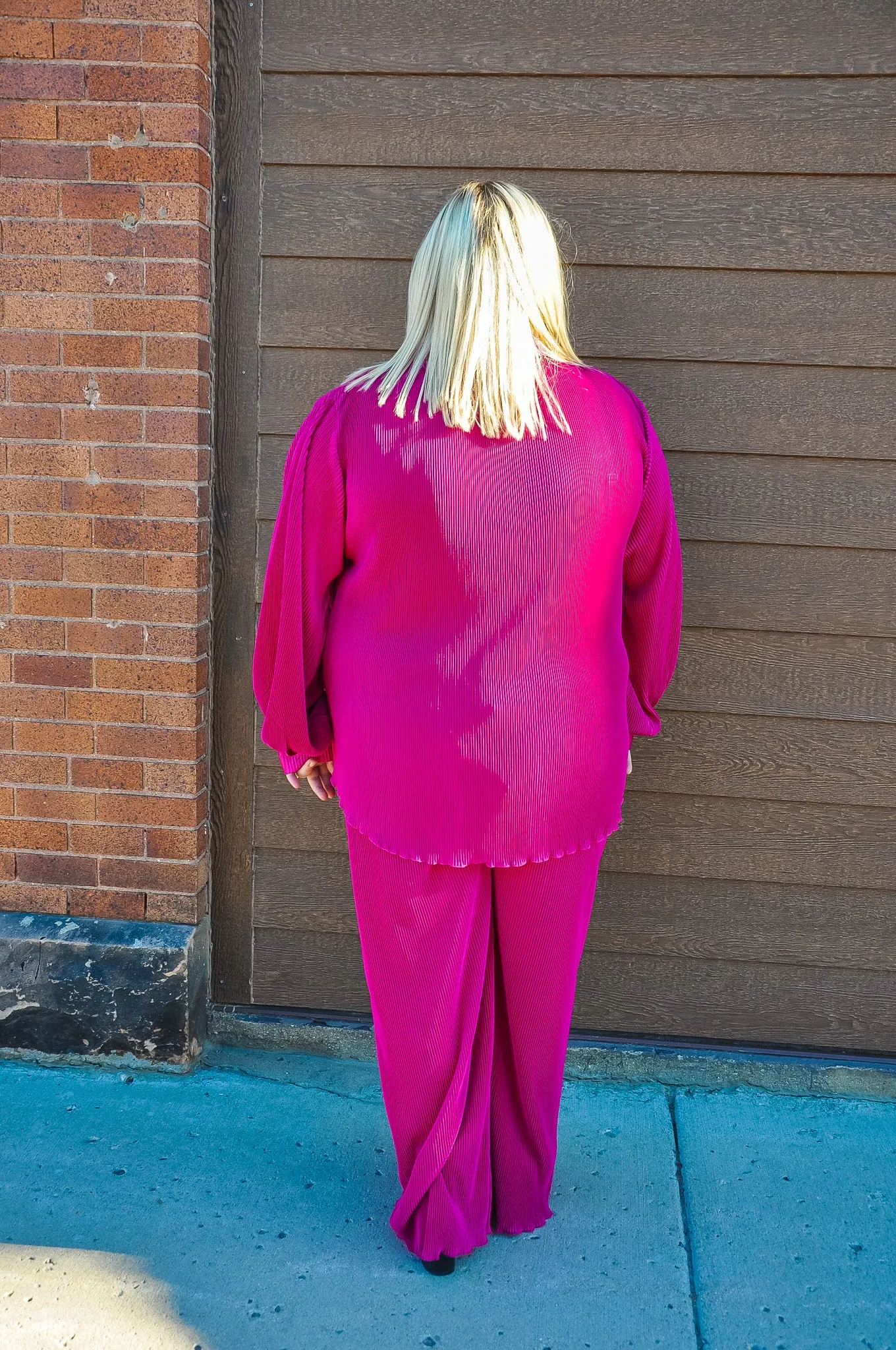 Perfectly Plisse Wide Leg Pant