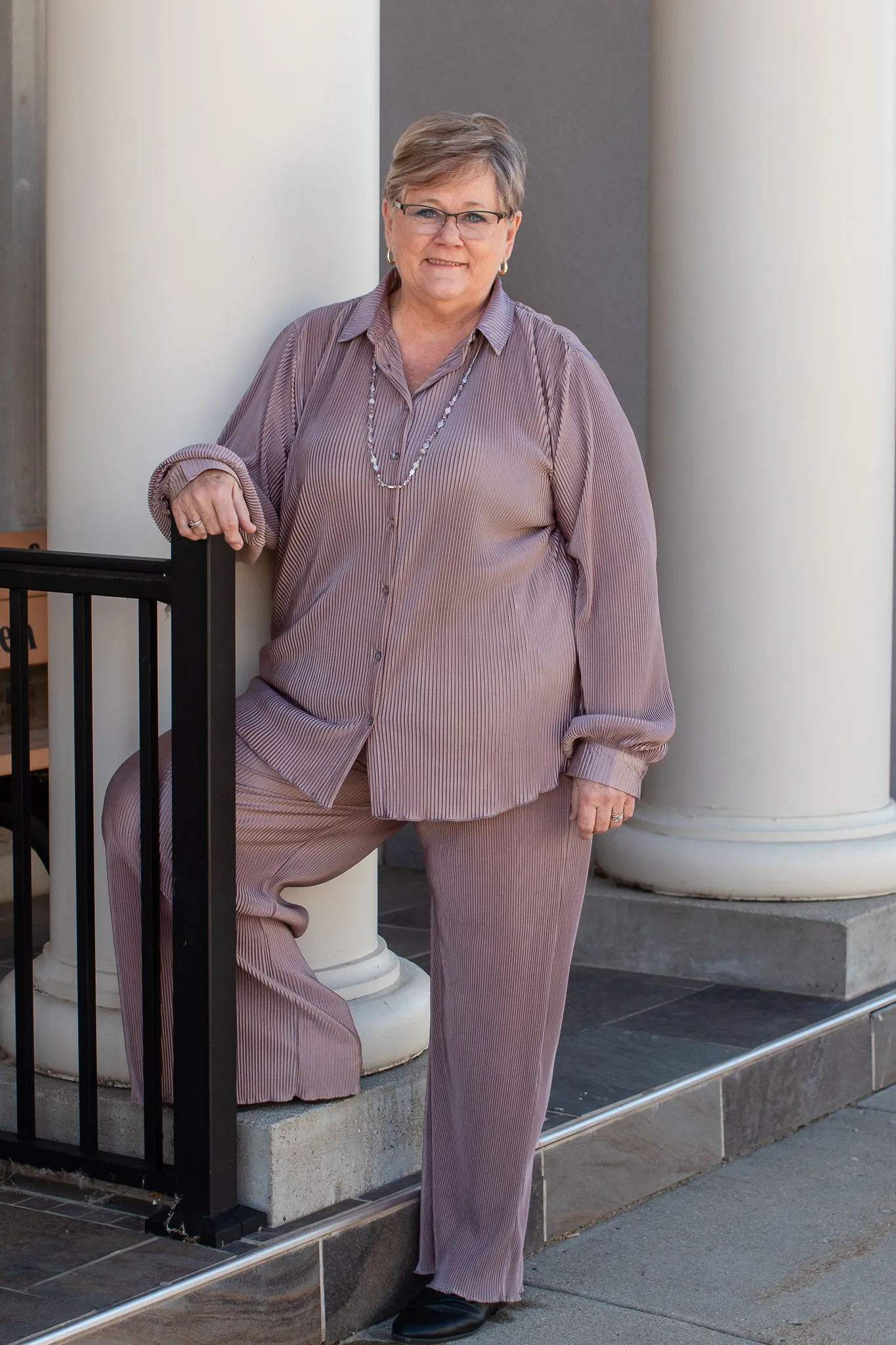 Perfectly Plisse Wide Leg Pant