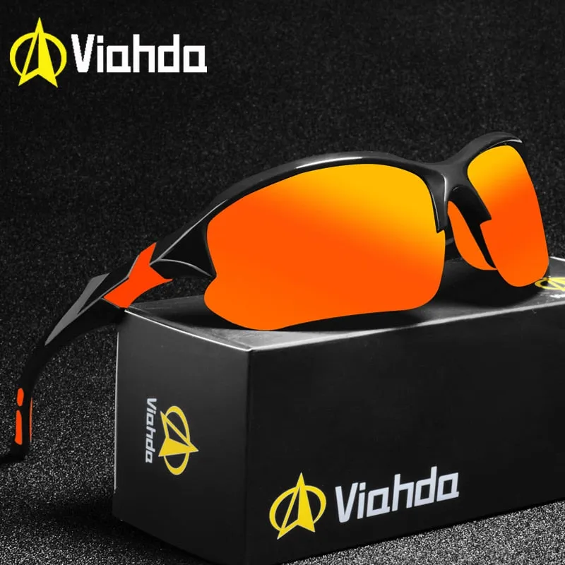 Polarized Unisex Sport Mirror Reflex Sunglasses UV 400 Protection