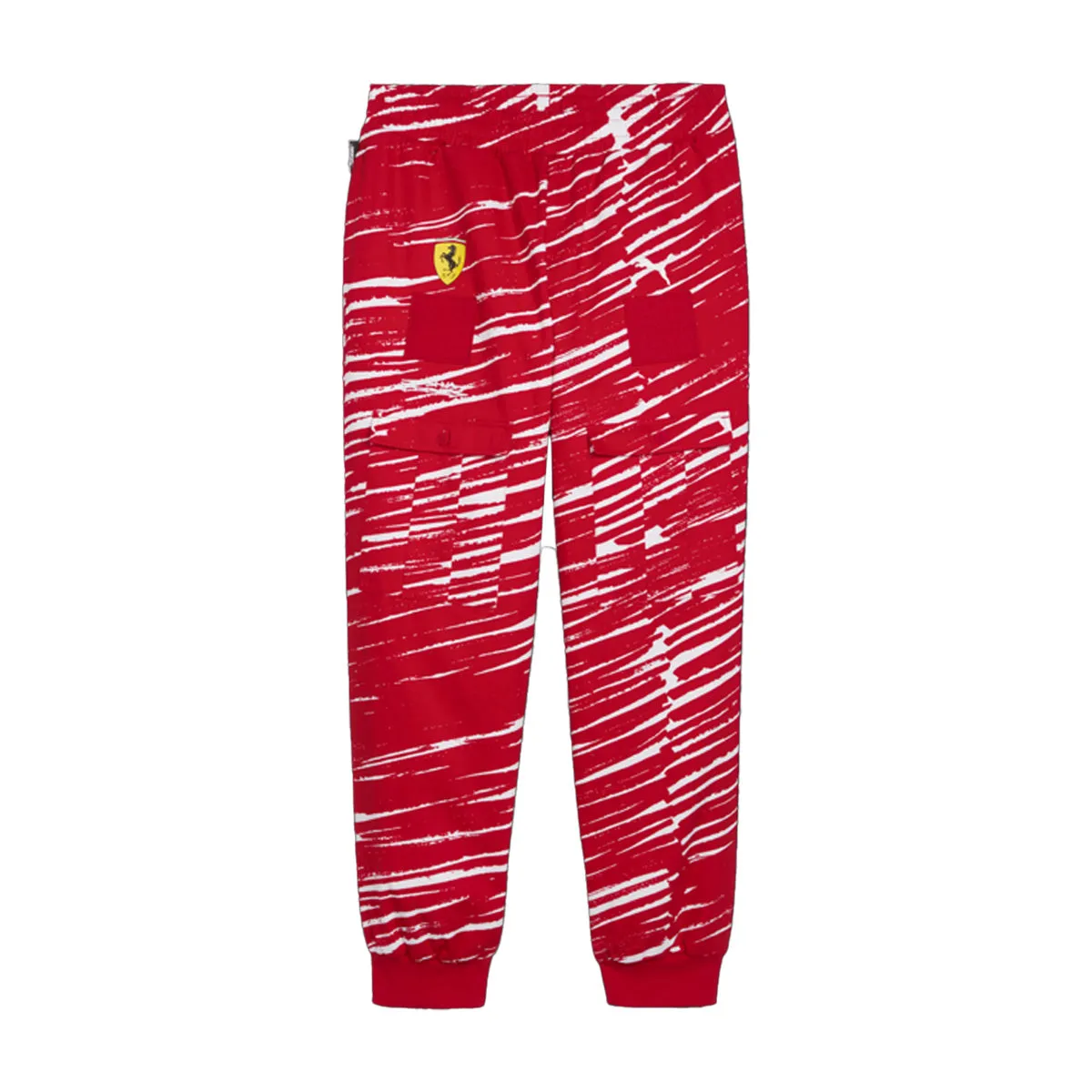 Puma Unisex Ferrari X Joshua Vides Race Track Pants 623046-02 Rosso Corsa
