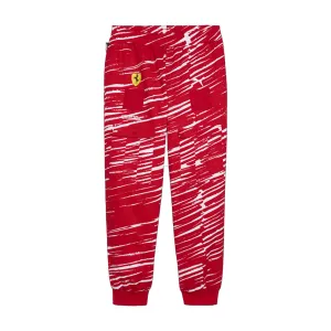Puma Unisex Ferrari X Joshua Vides Race Track Pants 623046-02 Rosso Corsa