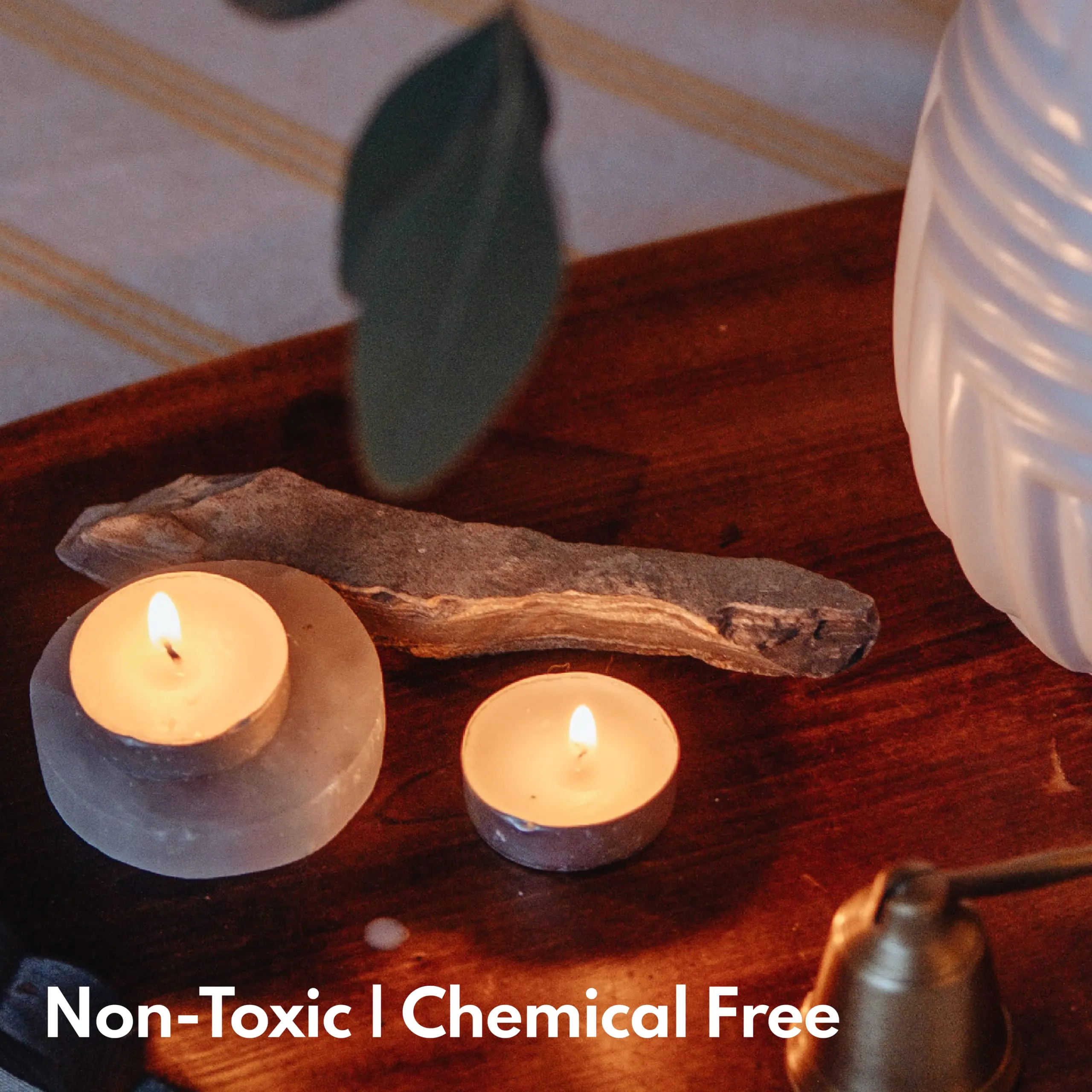 Puremazing by Imvelo Premium Tea Lights Candles | Unscented, Set of 100 | 100% Soy Candle Wax | 3 Hours Burn Time | Chemical Free & Non Toxic | Unscented Tea Light Candle | Candles for Home Décor