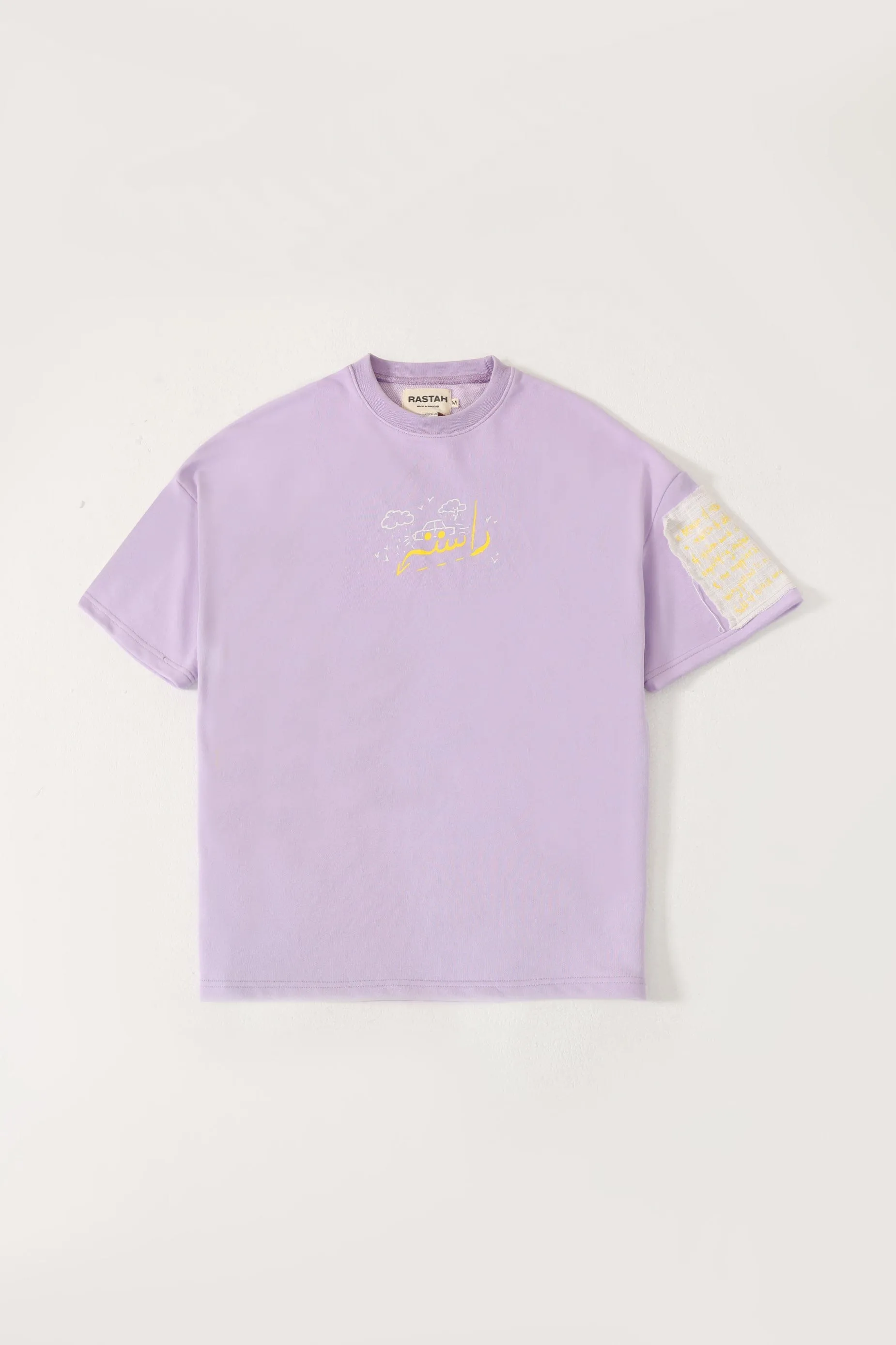"MY PLACE" PRINTED PATCHWORK T SHIRT
