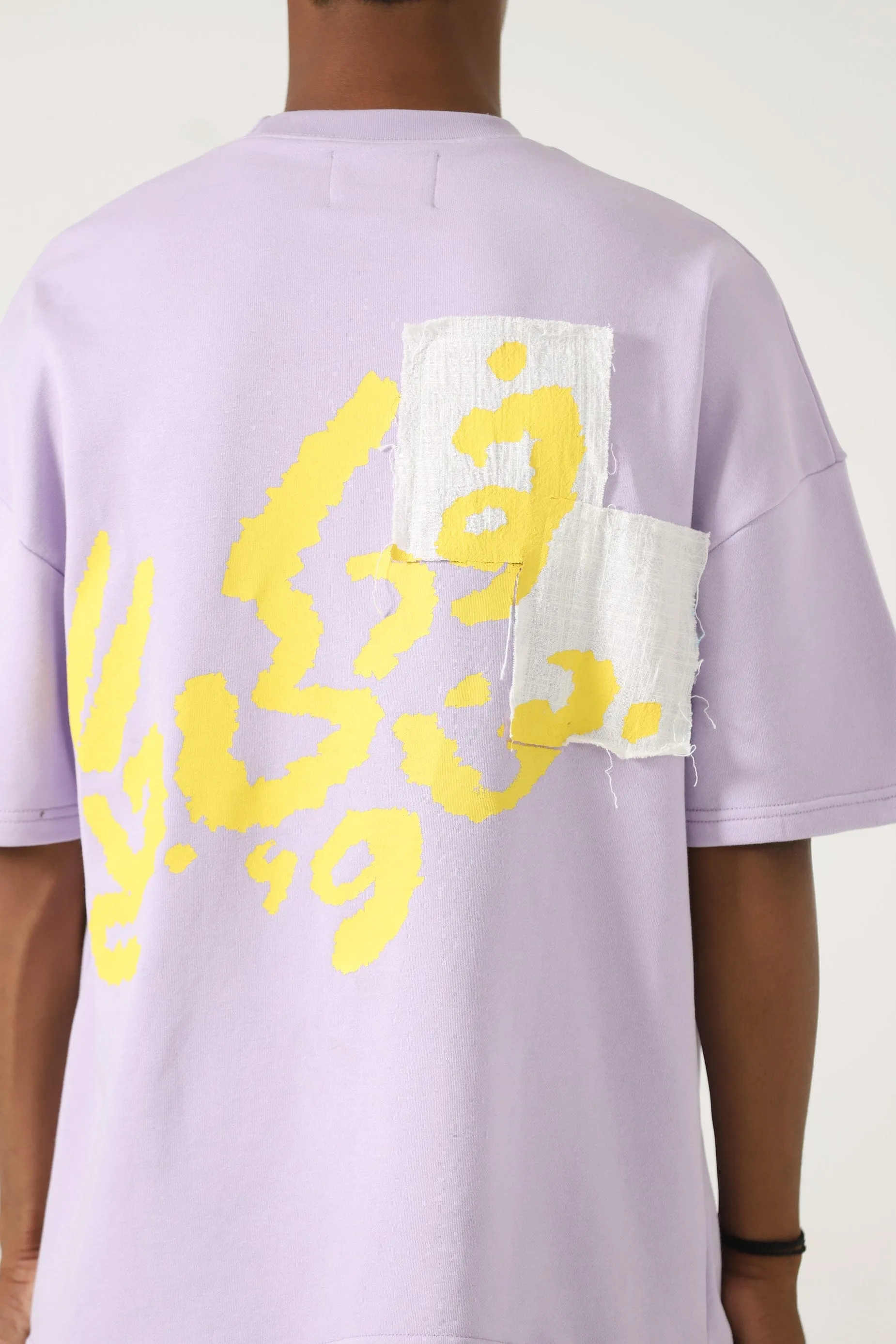 "MY PLACE" PRINTED PATCHWORK T SHIRT