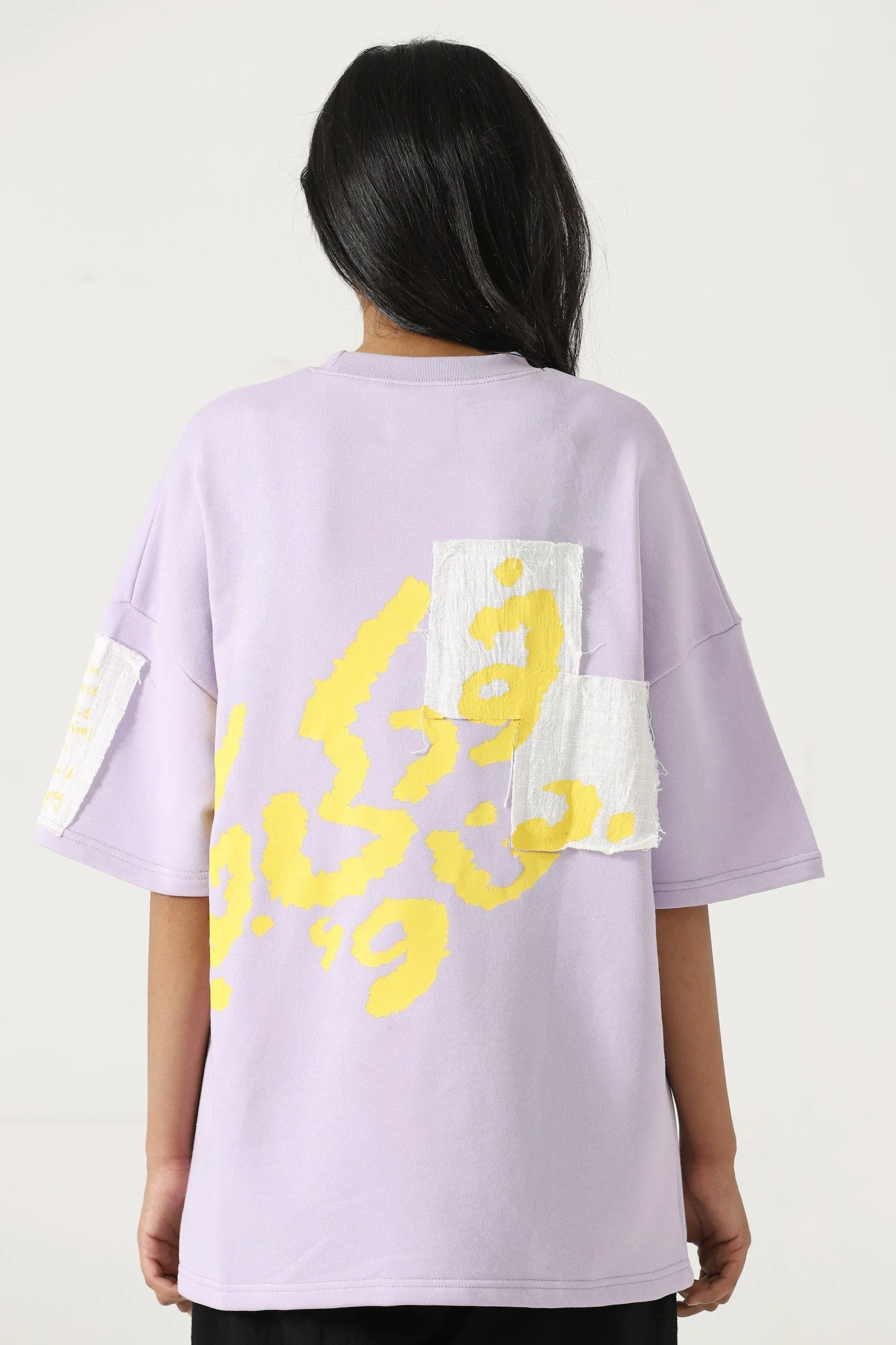 "MY PLACE" PRINTED PATCHWORK T SHIRT