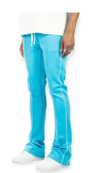 Rebel Mind - Stacked Track Pant - LT Blue
