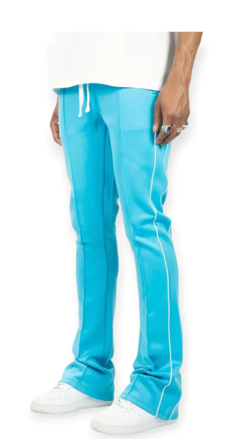 Rebel Mind - Stacked Track Pant - LT Blue