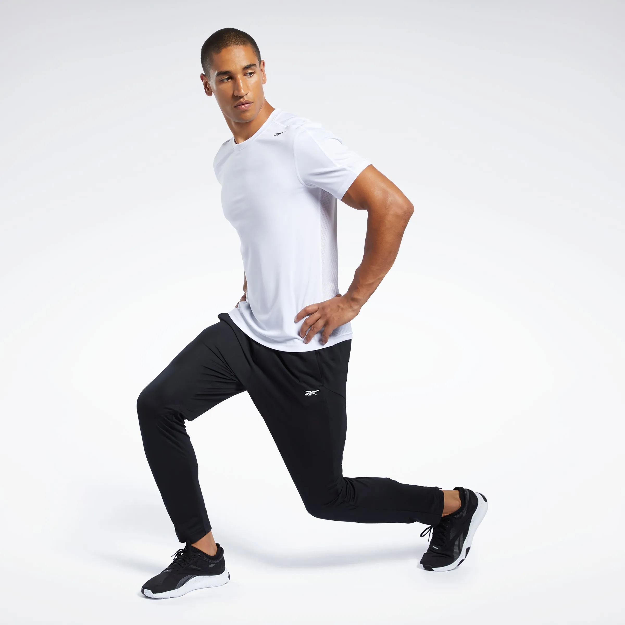 Reebok Apparel Men Workout Ready Track Pants Black
