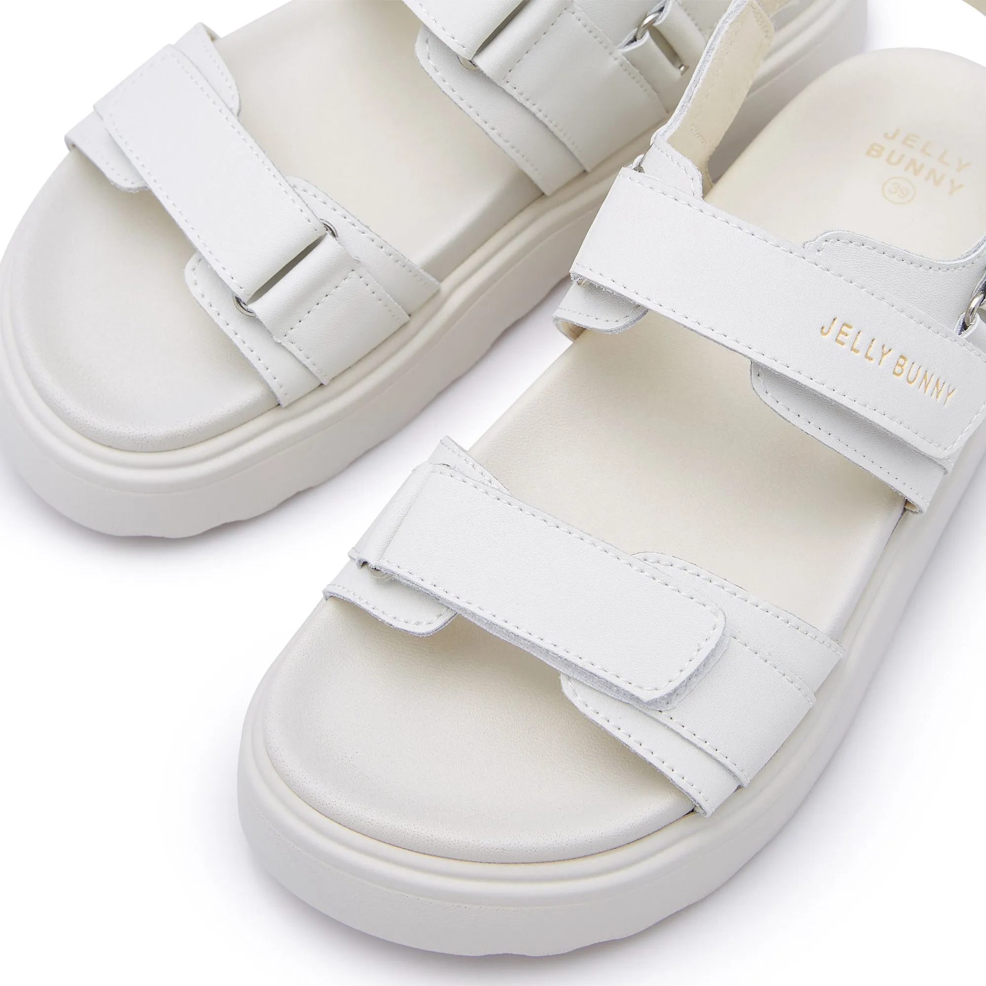 Reno Flat Slingbacks White