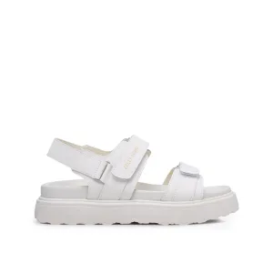 Reno Flat Slingbacks White