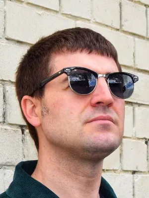 Revive Black Clubmaster Sunglasses