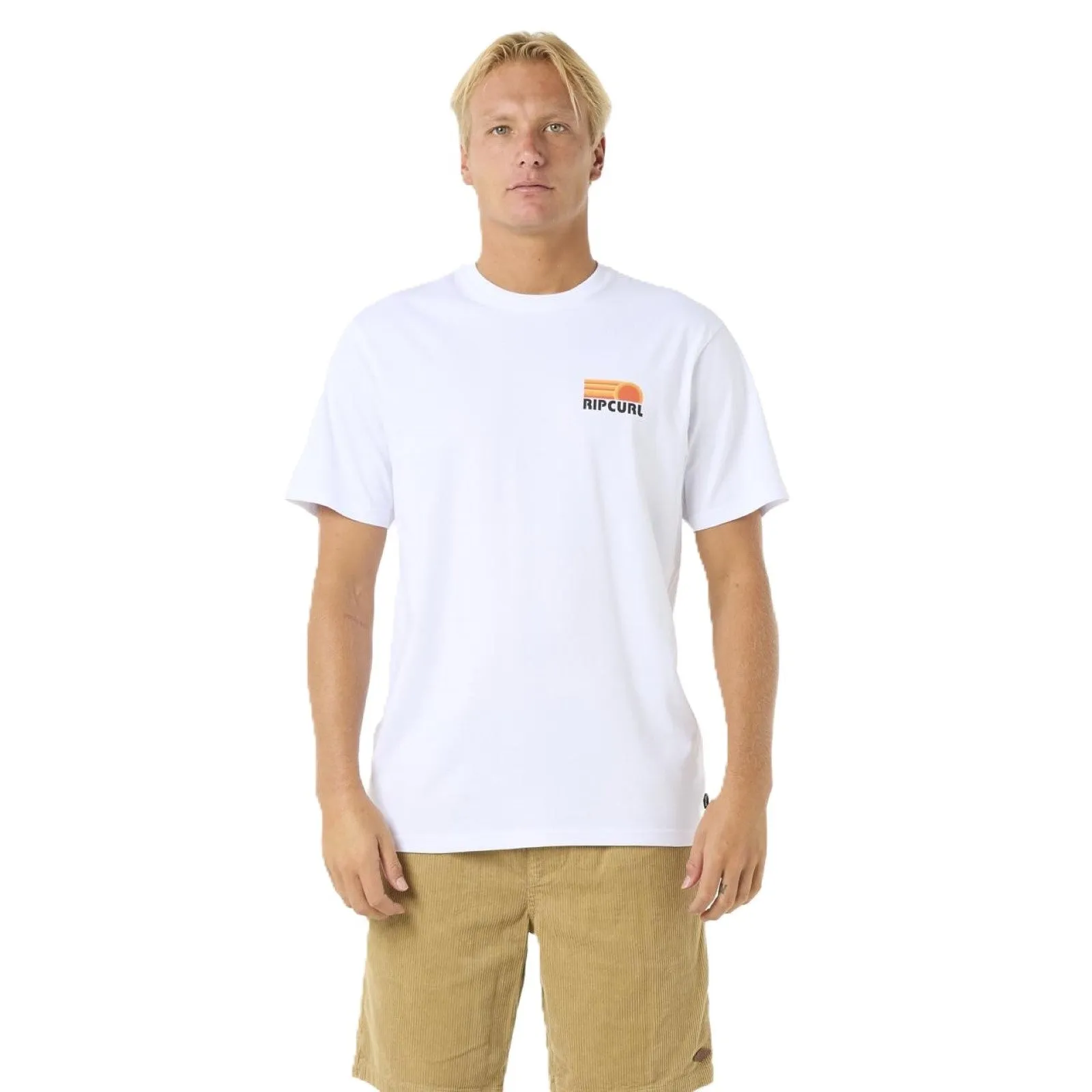 Rip Curl Mens Surf Revival Stacked Short Sleeve T-Shirt