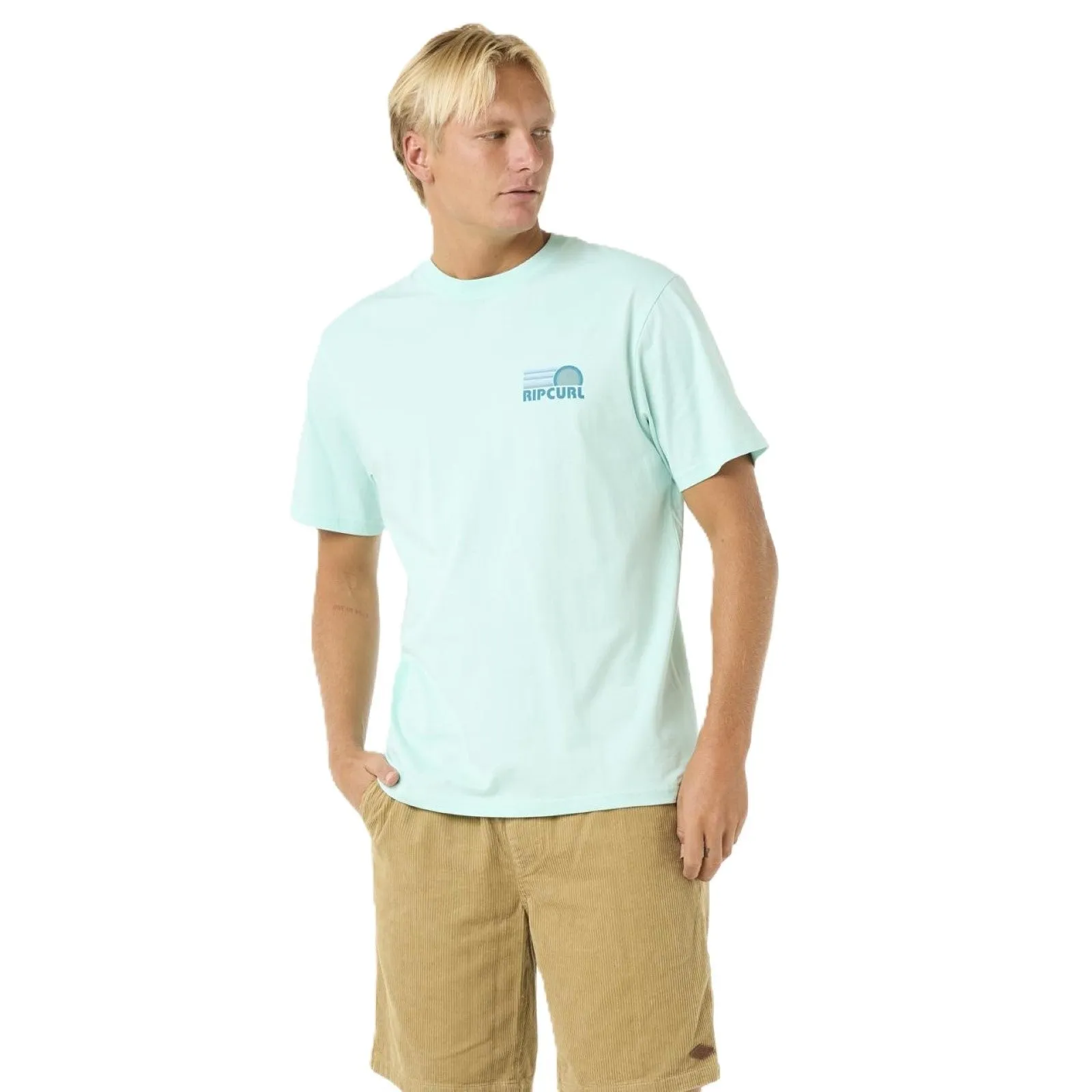 Rip Curl Mens Surf Revival Stacked Short Sleeve T-Shirt