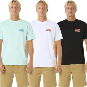 Rip Curl Mens Surf Revival Stacked Short Sleeve T-Shirt