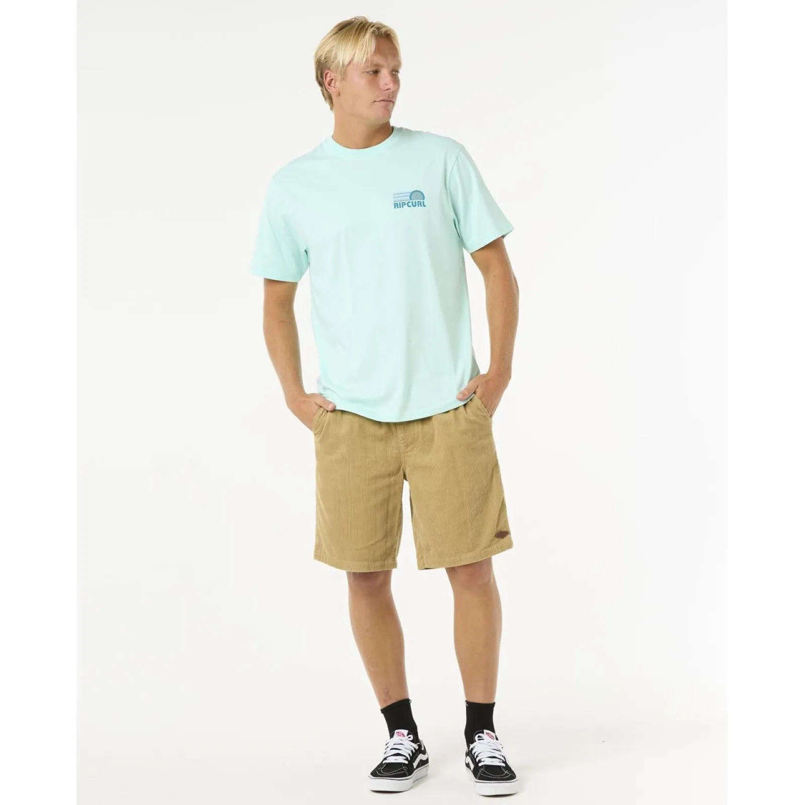 Rip Curl Mens Surf Revival Stacked Short Sleeve T-Shirt