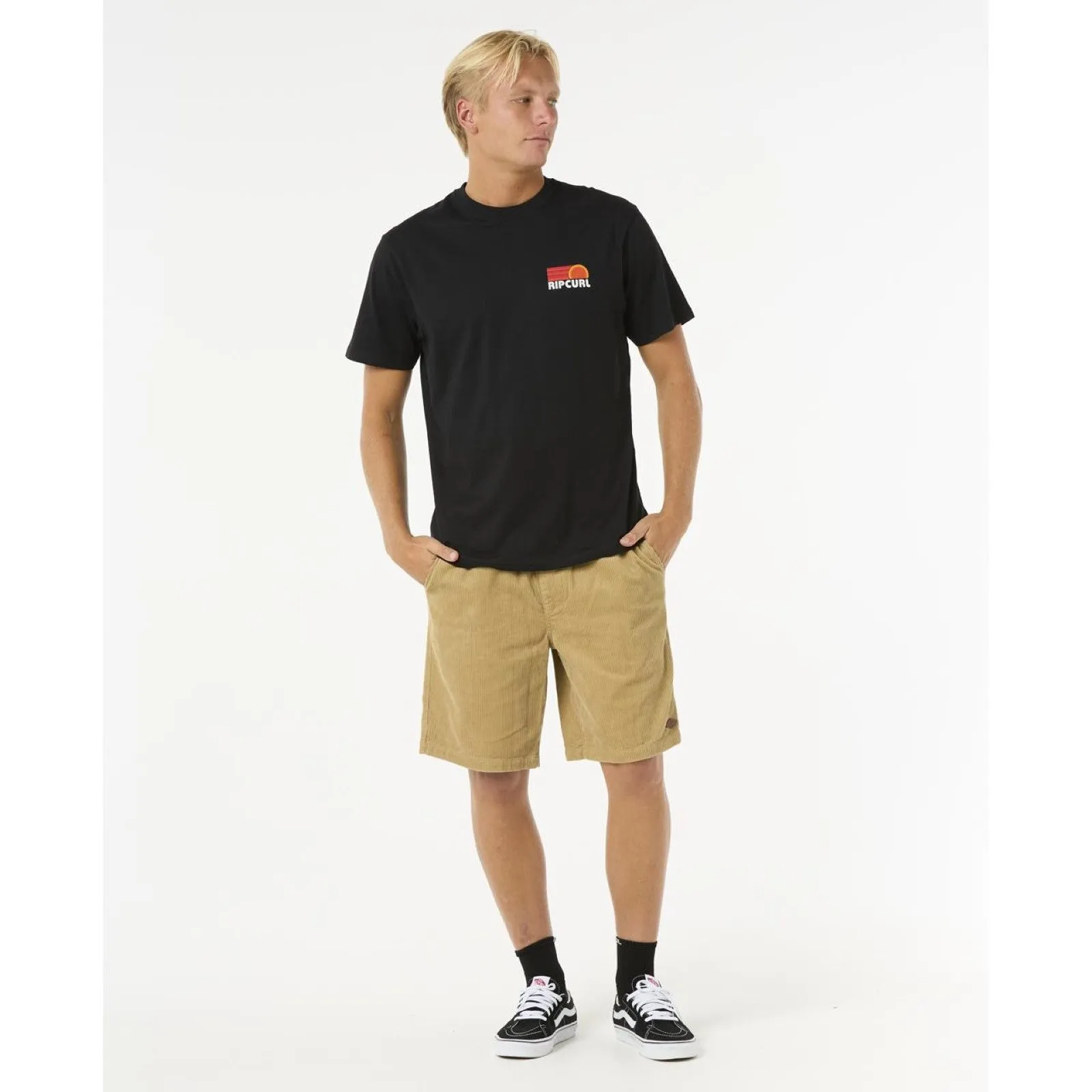Rip Curl Mens Surf Revival Stacked Short Sleeve T-Shirt