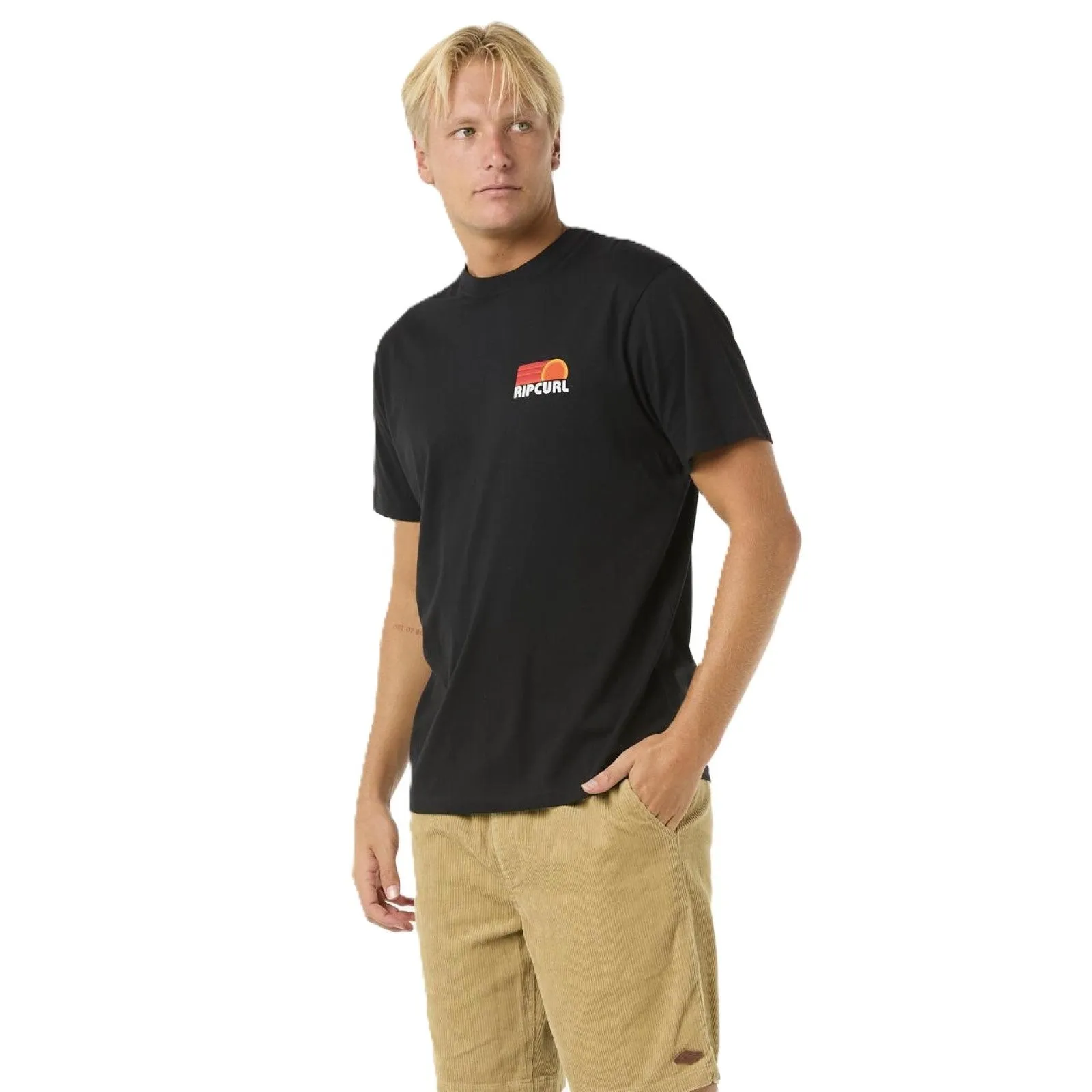Rip Curl Mens Surf Revival Stacked Short Sleeve T-Shirt