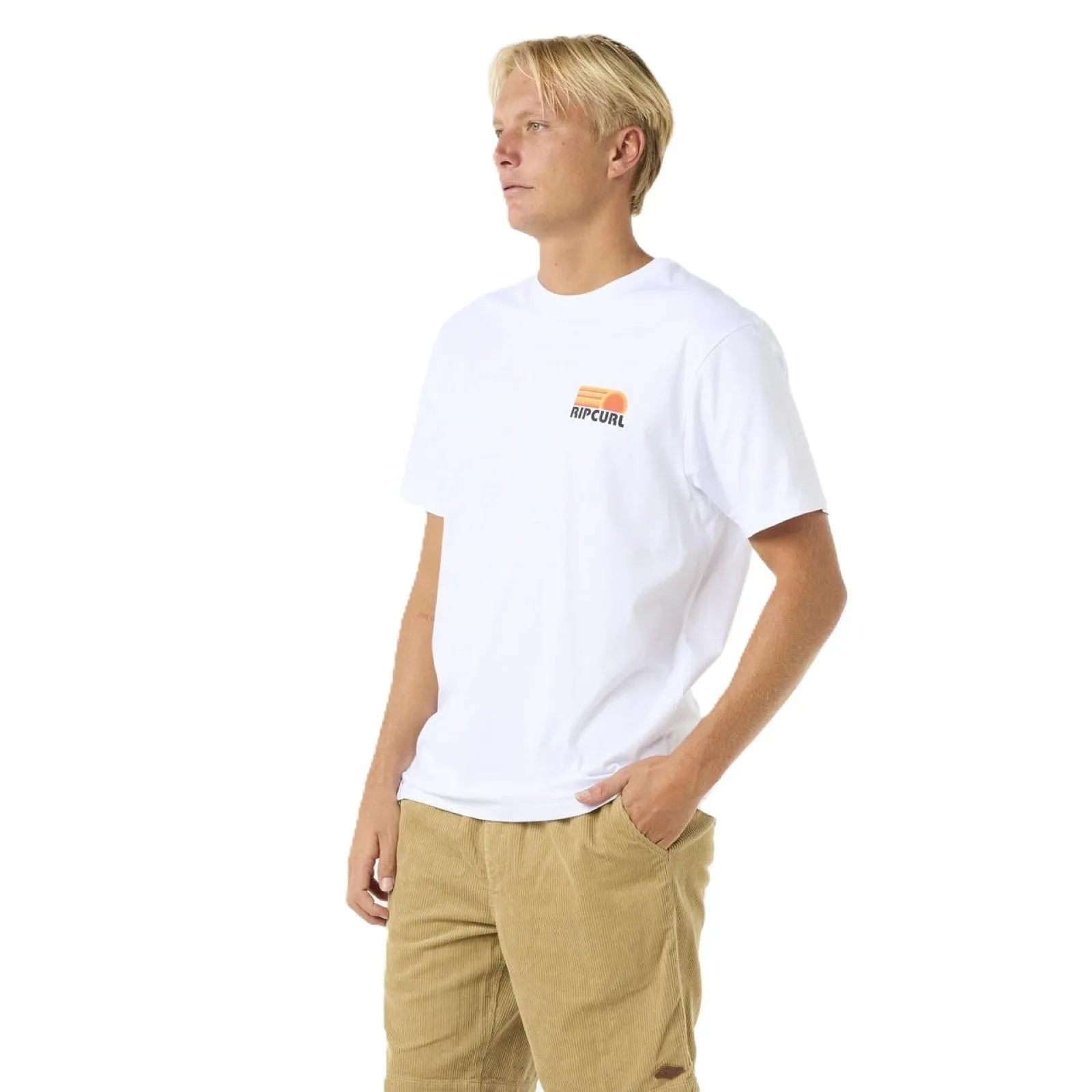 Rip Curl Mens Surf Revival Stacked Short Sleeve T-Shirt