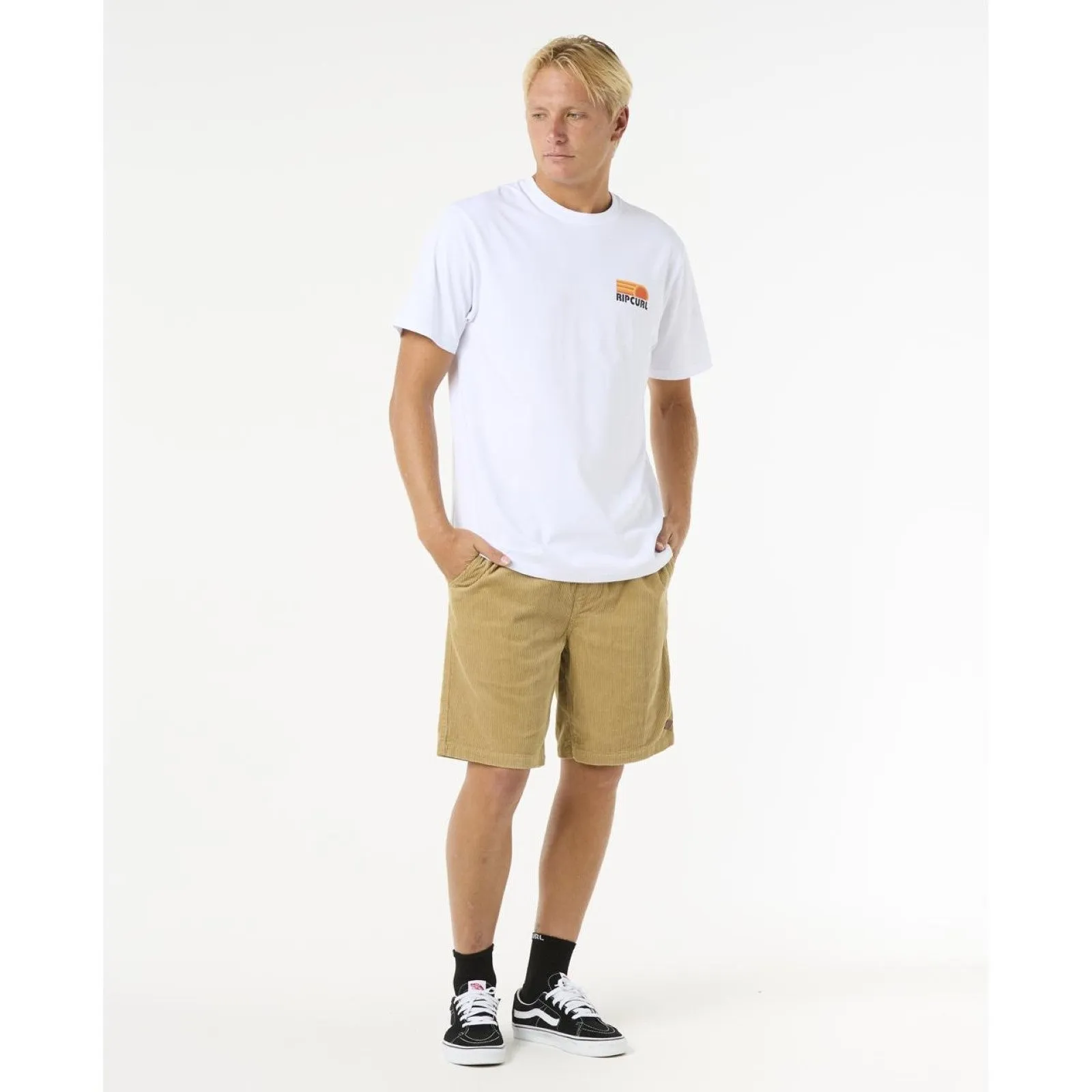 Rip Curl Mens Surf Revival Stacked Short Sleeve T-Shirt