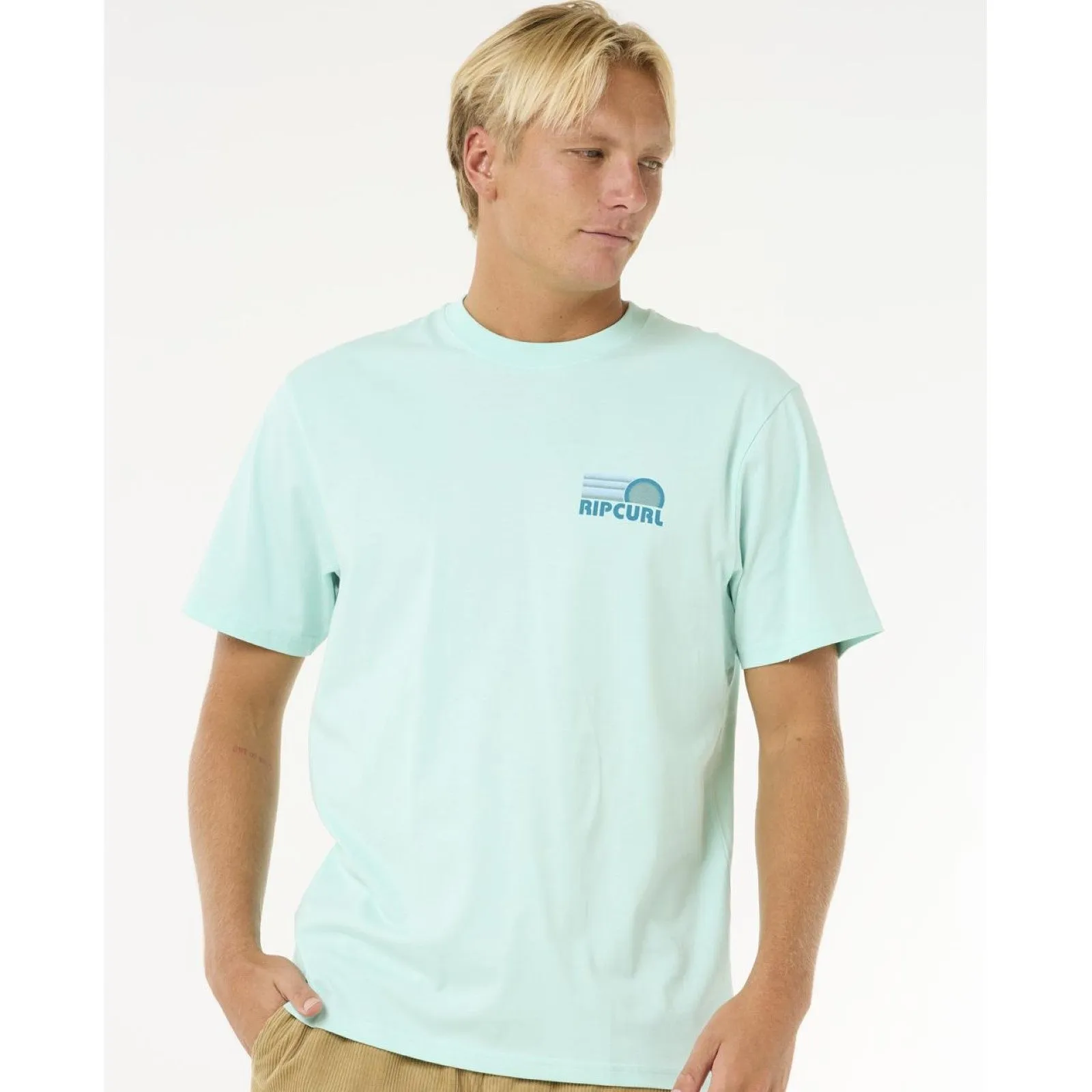 Rip Curl Mens Surf Revival Stacked Short Sleeve T-Shirt