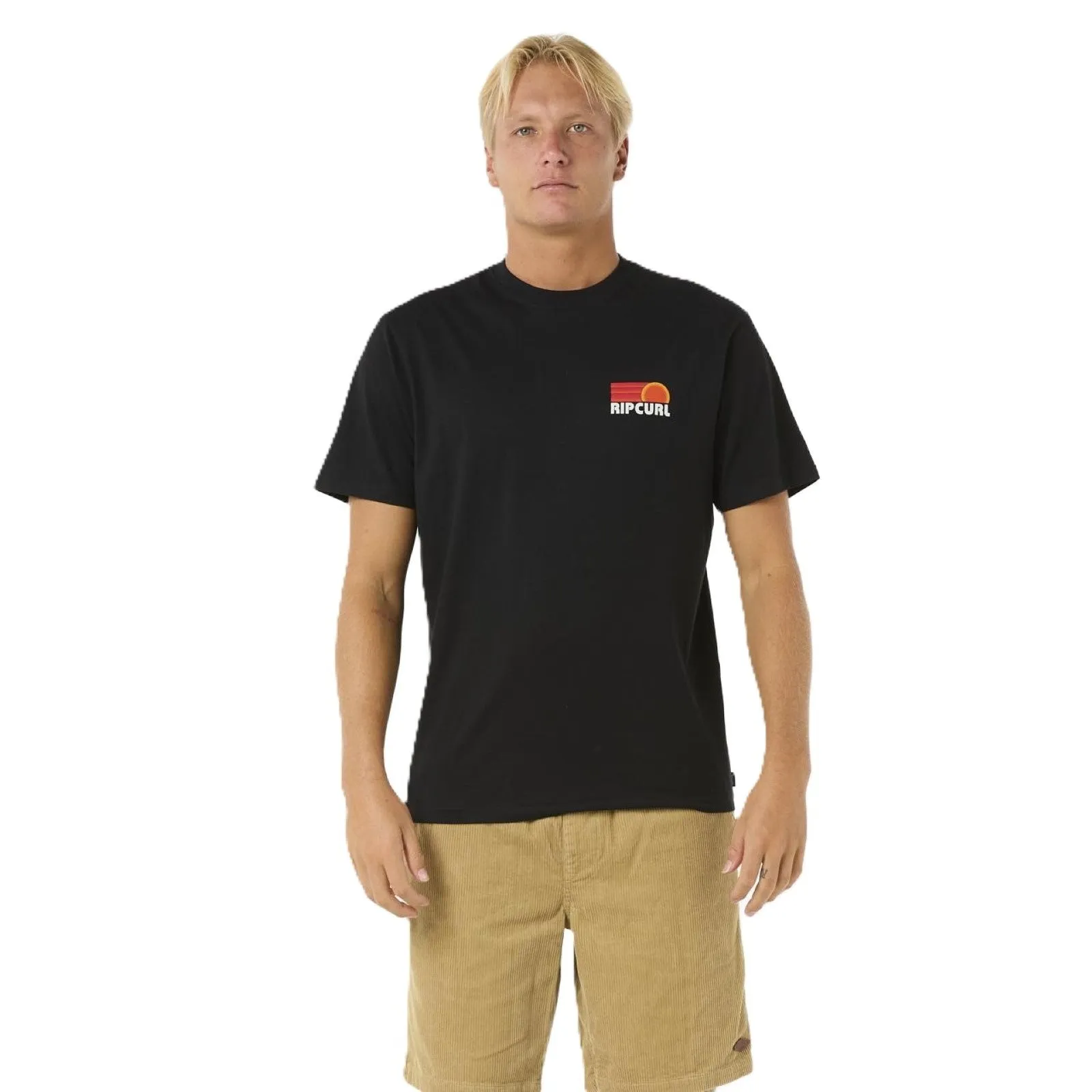 Rip Curl Mens Surf Revival Stacked Short Sleeve T-Shirt