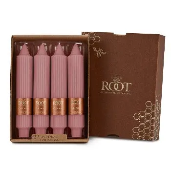 Root Candles 7” Grecian Collenette Dusty Rose
