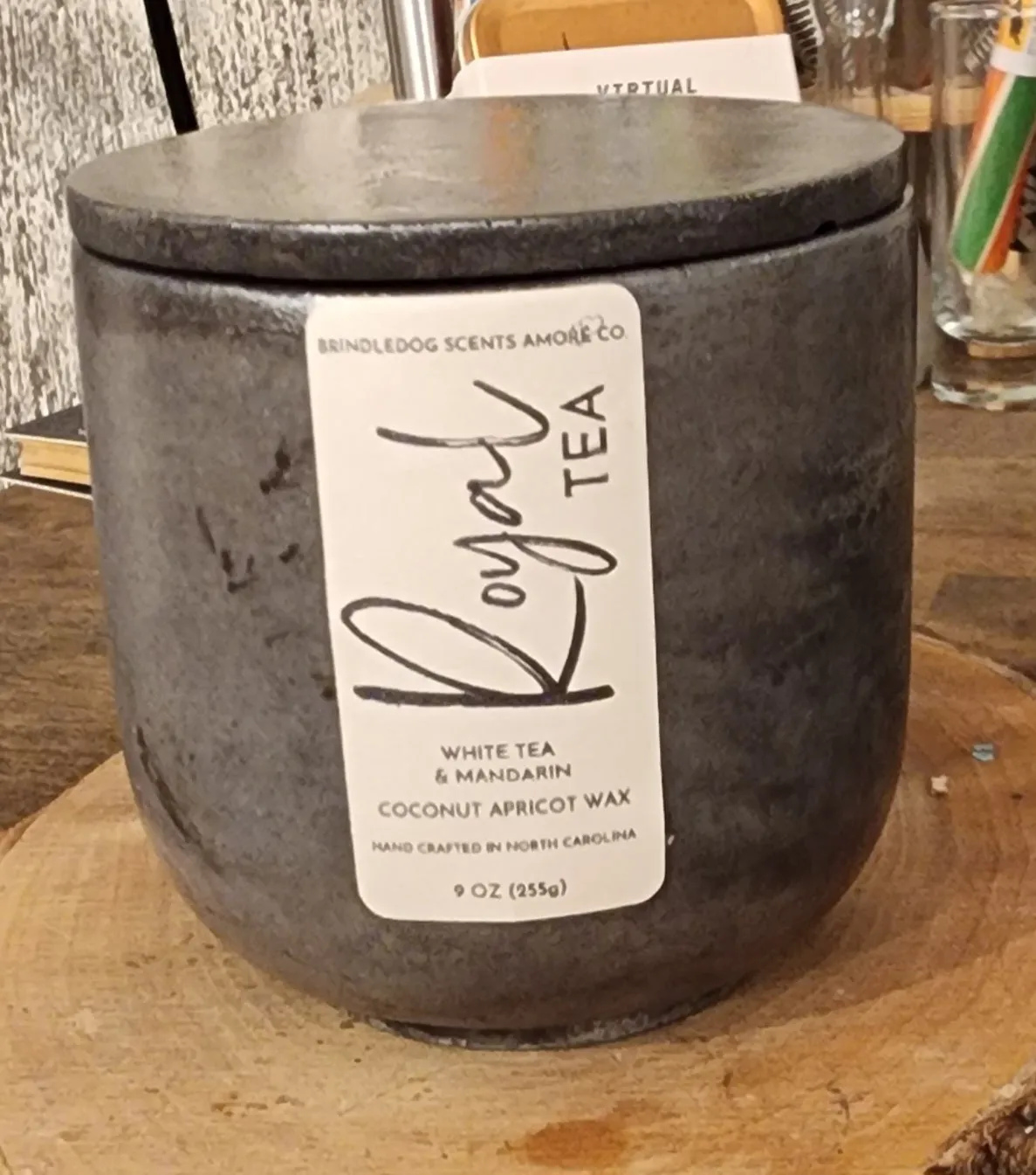 Royal Tea 9 oz White Tea & Mandarin Scented-Midnight Silver Series