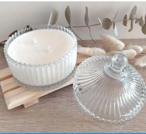 Ruya's Handcrafts Lunar Bliss Jar Carnelian Stone | Igniting Tantalizing Desires, Promoting Clarity, Therapy Candles | Positive Aura Candles (Sceret Desire)