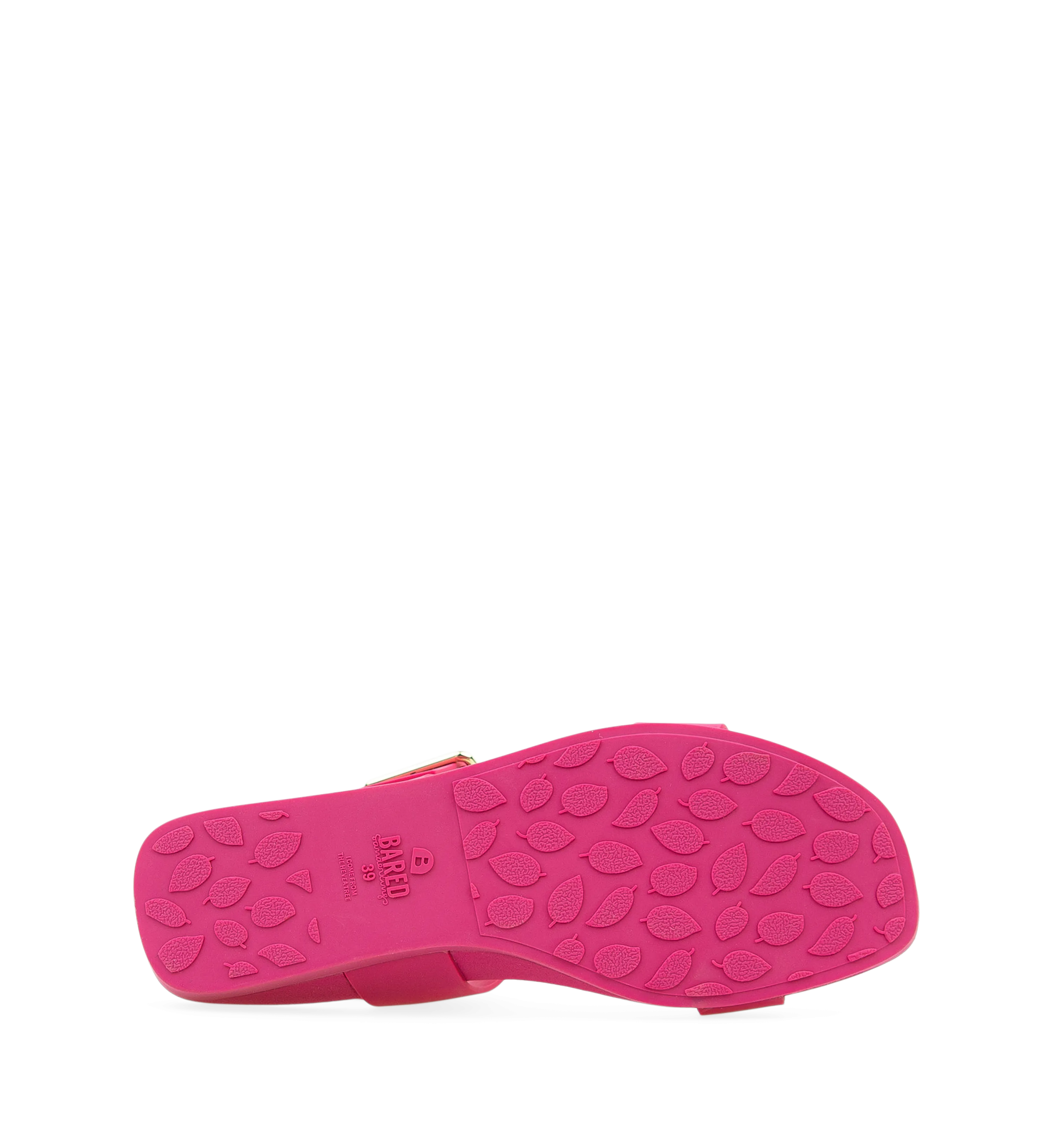 Sanderlings Raspberry Rubber Flat Sandals