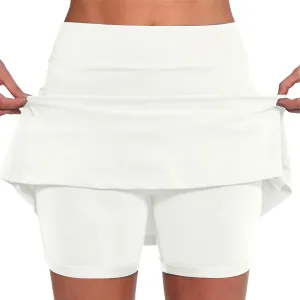 Skorts for Woman Dressy Casual High Waist Tennis Skirt Athletic Golf Skorts with Pockets Summer Gym Workout Outfits