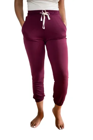 Slim Fit Joggers (Burgundy)