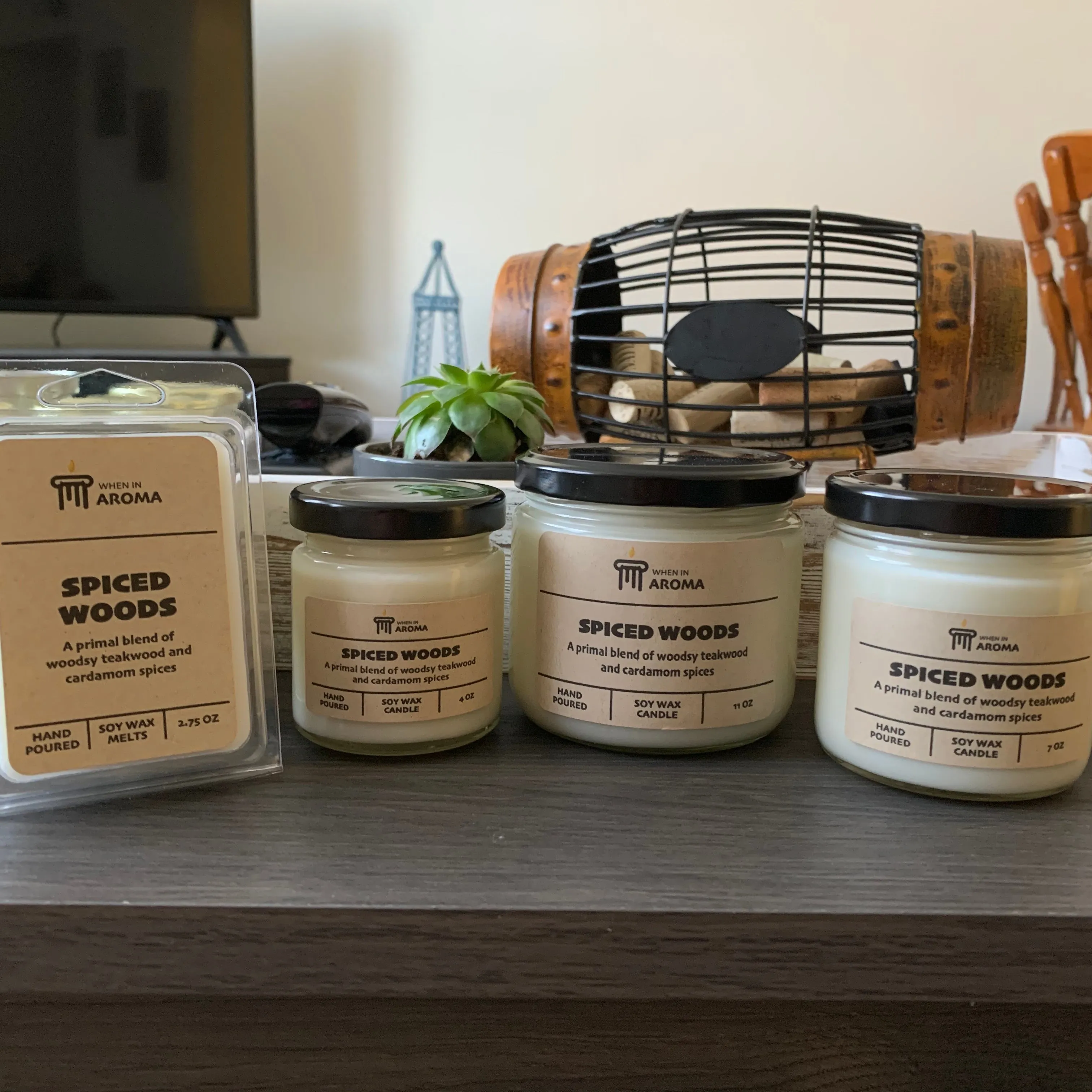 Spiced Woods Soy Candle